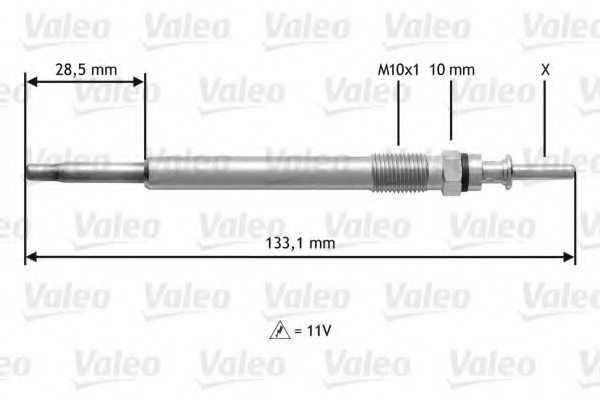 VALEO 345113 Glow Plug